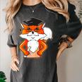 Graduation Fox School Bachelor Master Doctor Study Women's Comfort Colors T-Shirt Pepper