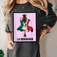 Graduation Latina Educated La Graduada Mexican Bingo Card Women's Comfort Colors T-Shirt Pepper