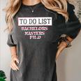 Graduation PhD Tee Bachelors Tee Masters Degree Shirts Women's Comfort Colors T-Shirt Pepper