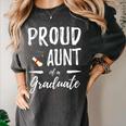 Graduation Shirt 2018 Proud Aunt Of a Graduate Women's Comfort Colors T-Shirt Pepper