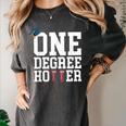 Graduation Shirts 2021 2022 One Degree Hotter Graduate Women's Comfort Colors T-Shirt Pepper