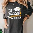 Graduation T Shirt Tassel Was Worth The Hassle Tee Women's Comfort Colors T-Shirt Pepper