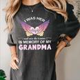 Grandma Angel In My Memory Cute Family Remembrance Match Women's Comfort Colors T-Shirt Pepper