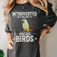 Green Cheek Conure Introvert Parrot Bird Conure Women's Comfort Colors T-Shirt Pepper