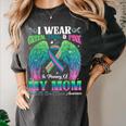 Green Teal Pink In Memory Of My Mom Metastatic Breast Cancer Women's Comfort Colors T-Shirt Pepper Green Teal Pink In Memory Of My Mom Metastatic Breast Cancer Women's Comfort Colors T-Shirt Pepper