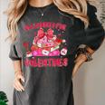 Groovy All Booked For Valentines Books Pink Coquette Bow Women's Comfort Colors T-Shirt Pepper