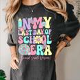Groovy In My Last Day Of School Era Second Grade Graduation Women's Comfort Colors T-Shirt Pepper