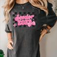 Groovy Senior Class Of 2026 Coquette Pink Bow Graduation Women's Comfort Colors T-Shirt Pepper