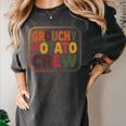 Grouchy Potato Crew Introvert Sarcasm Premium Tri-Blend Women's Comfort Colors T-Shirt Pepper