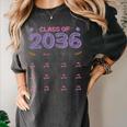 Grow With Me Graduation First Day Of School Class Of 2036 Women's Comfort Colors T-Shirt Pepper