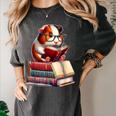 Guinea Pig Reading Books Matching Bookworm Readers Librarian Women's Comfort Colors T-Shirt Pepper Guinea Pig Reading Books Matching Bookworm Readers Librarian Women's Comfort Colors T-Shirt Pepper