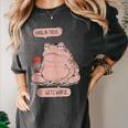 Hang In There It Gets Worse Introverts Anti Valentines Day Women's Comfort Colors T-Shirt Pepper