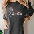 This Is My Happy Face List Christmas Introvert Women's Comfort Colors T-Shirt Pepper This Is My Happy Face List Christmas Introvert Women's Comfort Colors T-Shirt Pepper
