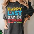 Happy Last Day Of 2nd Grade Shirt Second Grade Graduation Women's Comfort Colors T-Shirt Pepper