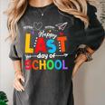 Happy Last Day Of School Teacher Women Student Graduation Women's Comfort Colors T-Shirt Pepper