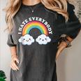 I Hate Everybody Rainbow Sarcastic Grumpy Introvert Women's Comfort Colors T-Shirt Pepper I Hate Everybody Rainbow Sarcastic Grumpy Introvert Women's Comfort Colors T-Shirt Pepper