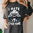 I Hate Everyone Introvert Anti-Social Dark Humor Women's Comfort Colors T-Shirt Pepper