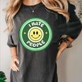 I Hate People Saying For Introverts Women's Comfort Colors T-Shirt Pepper