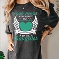 My Heart Was Not In Loving Memory Missing Daughter In Heaven Women's Comfort Colors T-Shirt Pepper