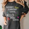 Hello Middle School Graduation Elementary School T-Shirt Women's Comfort Colors T-Shirt Pepper
