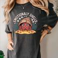 Hermit Crab Saying Emotionally Shelled Introvert Humor Women's Comfort Colors T-Shirt Pepper