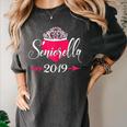 High School 2019 Senior Graduation Shirt Girls Daughter Women's Comfort Colors T-Shirt Pepper