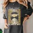 High School Graduate Queen Class Of 2021 Graduation Women's Comfort Colors T-Shirt Pepper