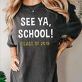 High School Graduation Class Of 2018 Shirt Women's Comfort Colors T-Shirt Pepper