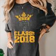 High School King Graduation Shirt Class Of 2018 Seniors Women's Comfort Colors T-Shirt Pepper