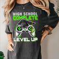 High School Level Complete Class Of 2024 Graduation Women's Comfort Colors T-Shirt Pepper