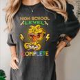 High School Level Complete Gamer Graduation Dinosaur 2021 Women's Comfort Colors T-Shirt Pepper