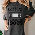 Over The Hill Please Be Patient I'm From The 1900s VHS Premium Tri-Blend Women's Comfort Colors T-Shirt Pepper