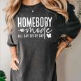 Homebody Introvert Cozy Trendy Indoorsy Homebody Women's Comfort Colors T-Shirt Pepper