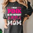 Honoring Mom I Wear Pink In My Memory Of My Mom Raglan Baseball Tee Women's Comfort Colors T-Shirt Pepper Honoring Mom I Wear Pink In My Memory Of My Mom Raglan Baseball Tee Women's Comfort Colors T-Shirt Pepper
