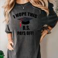 I Hope This BS Pays Off College Graduation Women's Comfort Colors T-Shirt Pepper