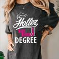 Hotter By One Degree Graduation Women's Comfort Colors T-Shirt Pepper
