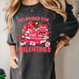HUGvyn All Booked For Valentines Teacher Book Reading Heart Women's Comfort Colors T-Shirt Pepper