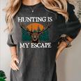 Hunting Is My Escape Introvert Hunter Antisocial Women's Comfort Colors T-Shirt Pepper Hunting Is My Escape Introvert Hunter Antisocial Women's Comfort Colors T-Shirt Pepper