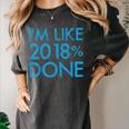 I'm Like 2018 Done High School Grad Graduation Shirt Women's Comfort Colors T-Shirt Pepper