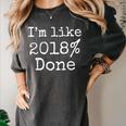 I'm Like 2018 Done Shirt Cool 2018 Graduation Women's Comfort Colors T-Shirt Pepper