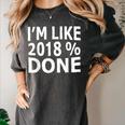 I'm Like 2018 Done Shirt Graduation Women's Comfort Colors T-Shirt Pepper