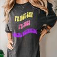 I'm Just Social Distancing Introvert Funny Women's Comfort Colors T-Shirt Pepper I'm Just Social Distancing Introvert Funny Women's Comfort Colors T-Shirt Pepper