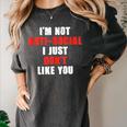 I'm Not Antisocial I Just Don't Like You Introvert Women's Comfort Colors T-Shirt Pepper