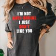 I'm Not Antisocial I Just Don't Like You Introvert Women's Comfort Colors T-Shirt Pepper I'm Not Antisocial I Just Don't Like You Introvert Women's Comfort Colors T-Shirt Pepper