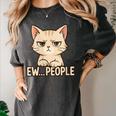Introvert Anime Cat Ew People Women's Comfort Colors T-Shirt Pepper Introvert Anime Cat Ew People Women's Comfort Colors T-Shirt Pepper