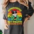 Introvert Cats Sarcasm Cat Lover Introverts Women's Comfort Colors T-Shirt Pepper