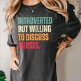 Introvert Cute Horse Lover Horse Riding Equestrian Women's Comfort Colors T-Shirt Pepper