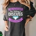 Introvert Hippie Mom Cloth Diapers Crunchy Mama Women's Comfort Colors T-Shirt Pepper