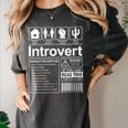 Introvert Label Antisocial Loner Socially Awkward Women's Comfort Colors T-Shirt Pepper Introvert Label Antisocial Loner Socially Awkward Women's Comfort Colors T-Shirt Pepper