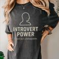 Introvert Power Silent But Unstoppable Women's Comfort Colors T-Shirt Pepper